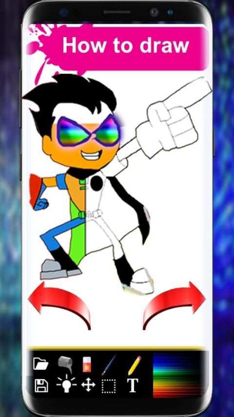 How to Draw Teen Titans Step by Step screenshot 6