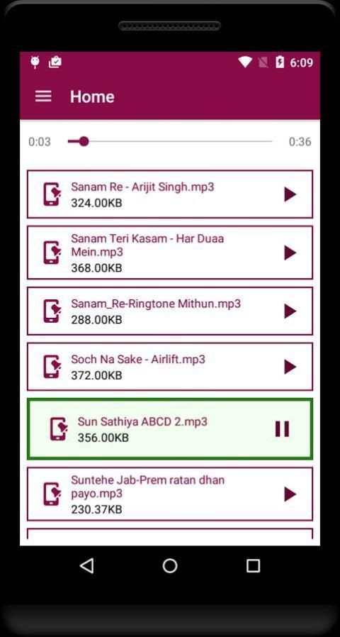 Bollywood Ringtone स्क्रीनशॉट 2