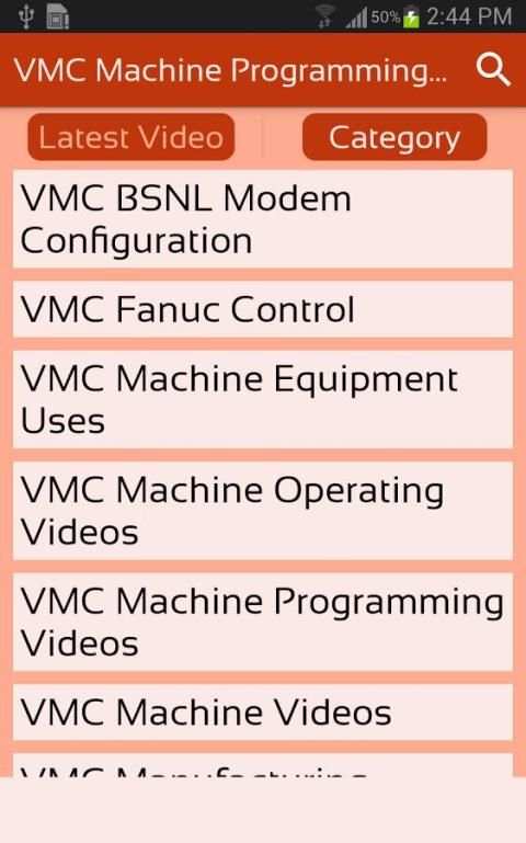 VMC Machine Programming & Operating Videos App screenshot 1