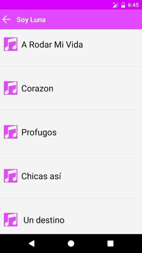 Soy Luna musica y letras screenshot 1