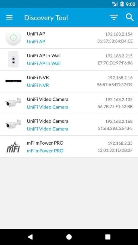 UBNT Device Discovery Tool स्क्रीनशॉट 1