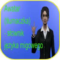 Awatar/tłumaczka słownik języka migowego icon