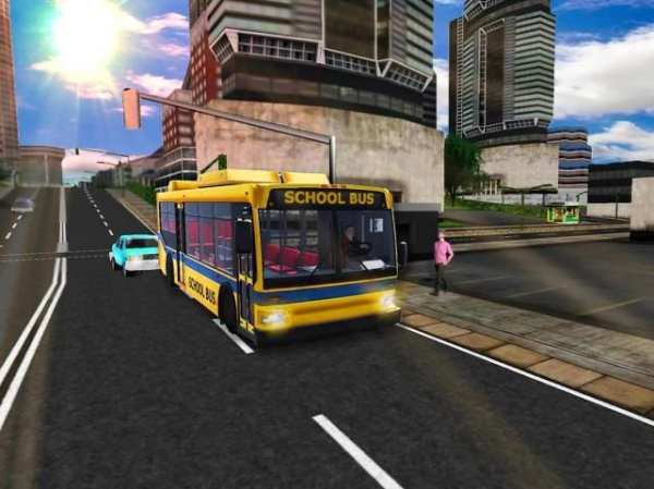 Schoolbus Driver 3D SIM : Drive and Park The Bus скриншот 3