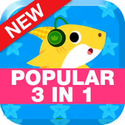 Baby Shark 3 In 1 Popular أيقونة