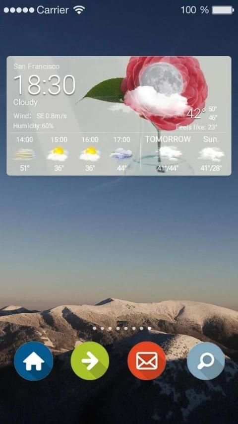 Desktop Weather Widget स्क्रीनशॉट 1