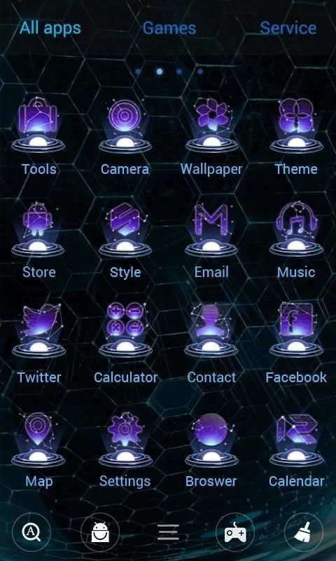 Galaxy V Launcher Theme 4 تصوير الشاشة