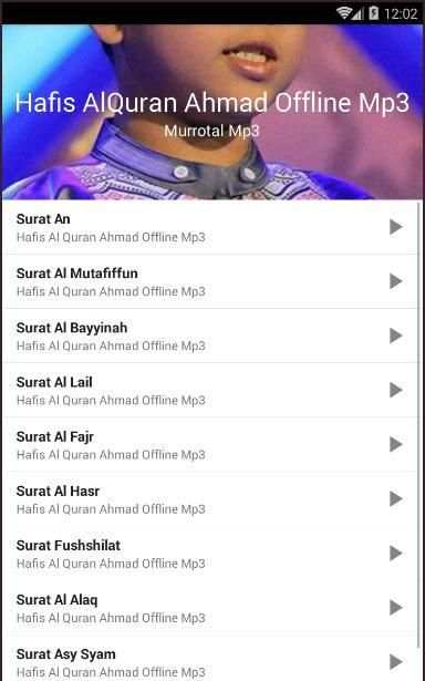Hafis AlQuran Ahmad Offline Mp3 screenshot 2