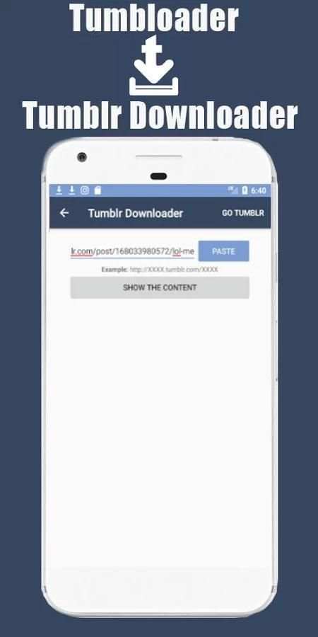 Tumloader - Downloader for Tumblr स्क्रीनशॉट 5