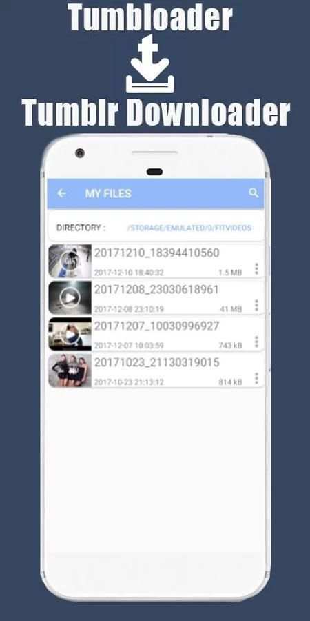 Tumloader - Downloader for Tumblr स्क्रीनशॉट 2