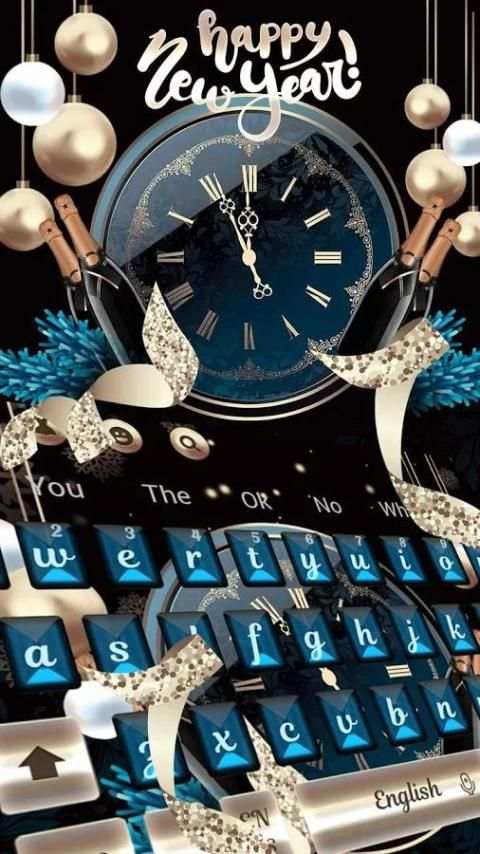 Fancy New year 2018 keyboard स्क्रीनशॉट 1
