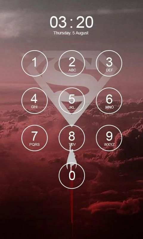 SuperMan Lock Screen screenshot 1