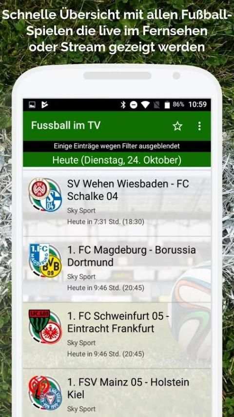 Fussball im TV live screenshot 21