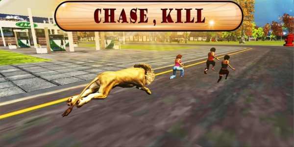 Angry Lion City Attack 3D screenshot 2