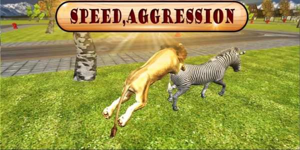 Angry Lion City Attack 3D скриншот 4