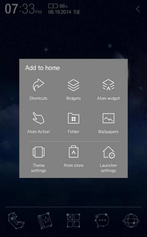 Twinkle Star Atom Theme screenshot 1