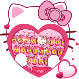 Pink Minny Cute Bowknot kitty Keyboard Theme icon