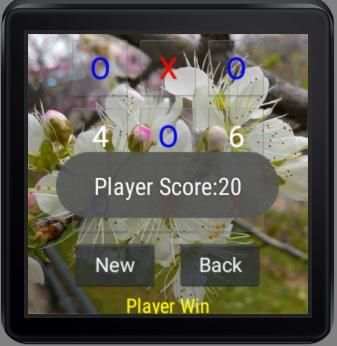 Tic Tac Toe Play- Android Wear screenshot 1