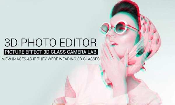 3D Photo Editor-Picture Effect 3D Glass Camera Lab скриншот 1
