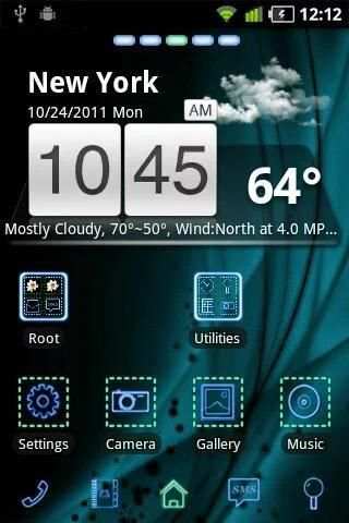 Futuristic GO Launcher EX स्क्रीनशॉट 2