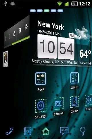 Futuristic GO Launcher EX स्क्रीनशॉट 1
