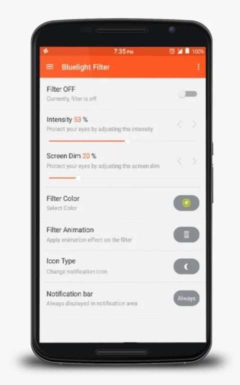 Blue Light Filter Night Mode - Screen Dimmer скриншот 11