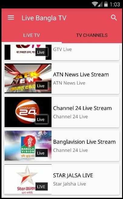 Bangla Live TV - বাংলা টিভি screenshot 6