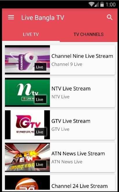 Bangla Live TV - বাংলা টিভি screenshot 3