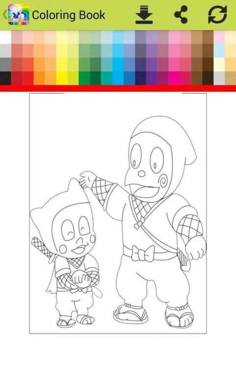 Coloring hattoriI ninja go screenshot 3