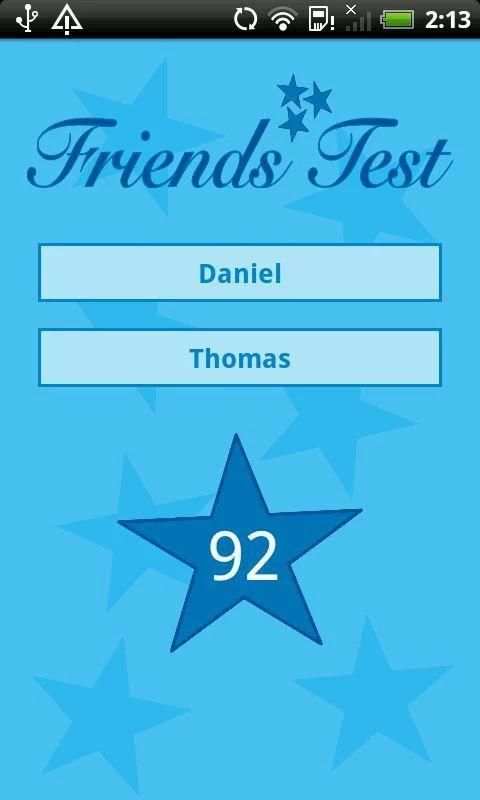 Friends Test स्क्रीनशॉट 1