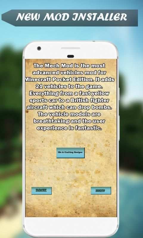 Mod Mech for MCPE screenshot 1