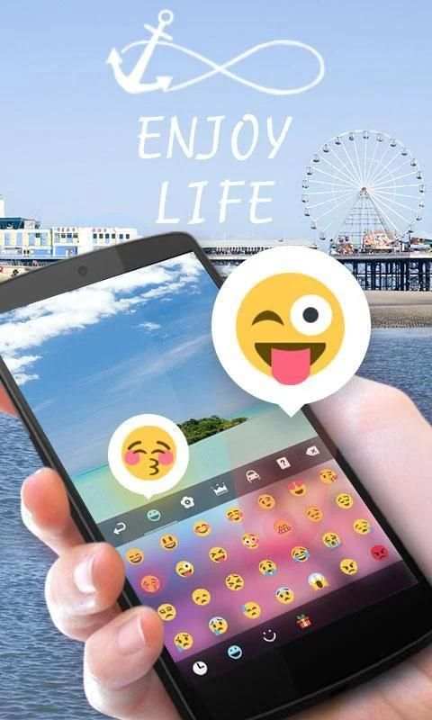 Enjoy Life GO Keyboard Theme screenshot 2