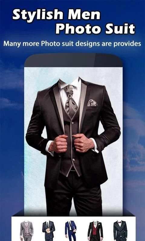 Stylish Man Photo Suit скриншот 4