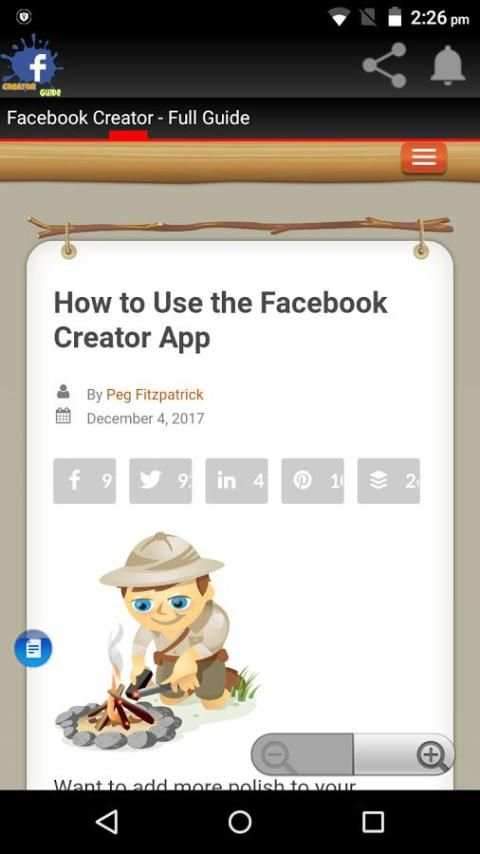 Facebook Creator Guide скриншот 3