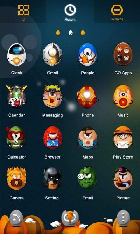 SuperFighter GO Launcher Theme скриншот 4