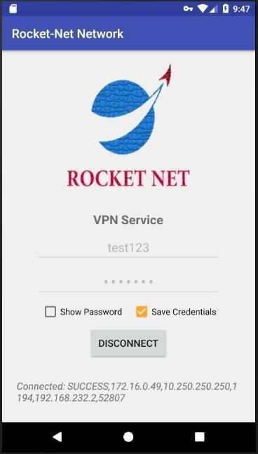 Rocket-Net Network VPN скриншот 1