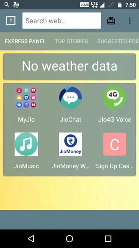 JIO Web Browser скриншот 7