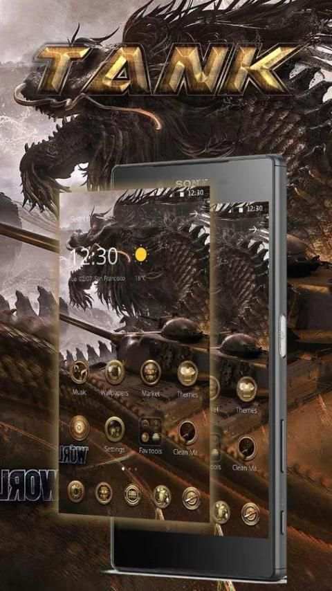 Tank fire theme Fine icon screenshot 4