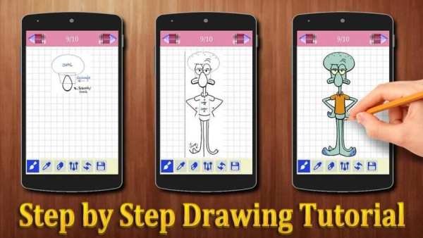 How to Draw Spongebob Squarepants 2 تصوير الشاشة