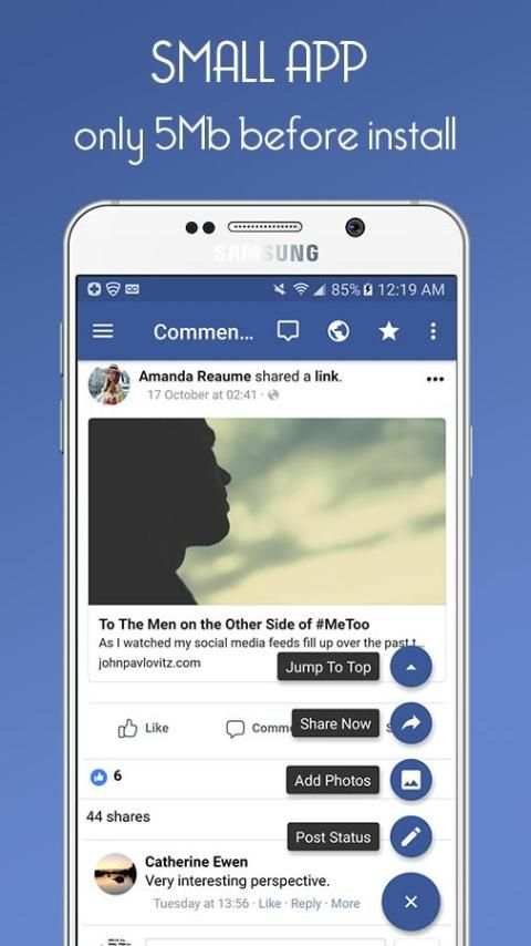 Fast for Facebook - Fast messenger скриншот 3