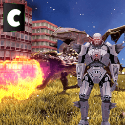 Битва роботов-драконов иконка