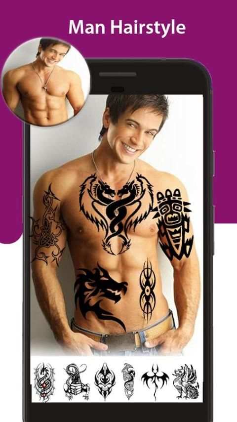 Man Hairstyle Photo Editor скриншот 2