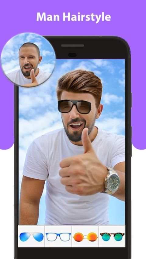 Man Hairstyle Photo Editor скриншот 5