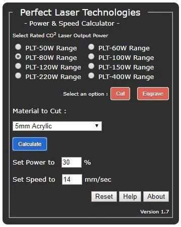Laser Power & Speed Calculator скриншот 4