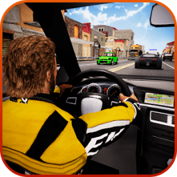 Traffic Race In car 3D icon