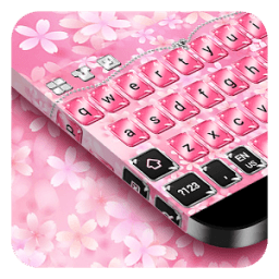 Pink Gold Keyboard أيقونة