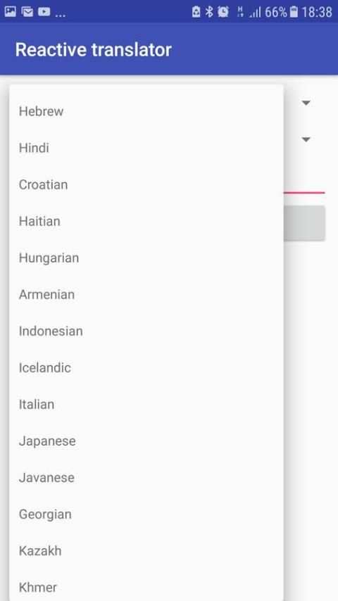 Reactive Translator screenshot 1