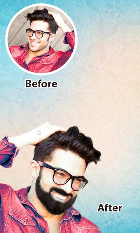 Beard Photo Mustache Editor - Real Men Hair Style скриншот 2