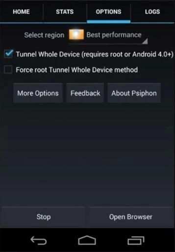 Novo Psiphon Brasil screenshot 3