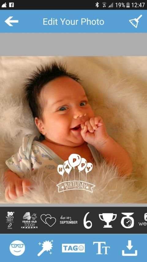 Monthly Baby Stickers скриншот 3