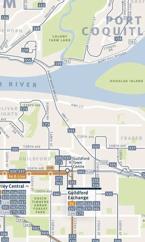 Vancouver Transport Map 6 تصوير الشاشة